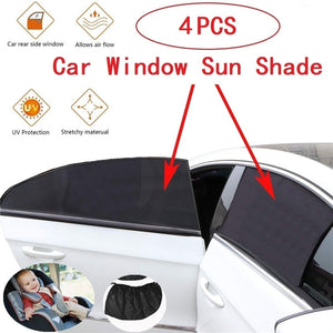 4PCS Universal Car Side Window Sun Shade Car Curtains Protect Your Baby Kids From The Sun UV