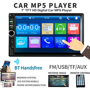 Auto 2din Central Multimidia 2 Din Universal Bluetooth Radio 7" MP5 Music Player Car Multimedia Mobile Mirror Link Autoradio