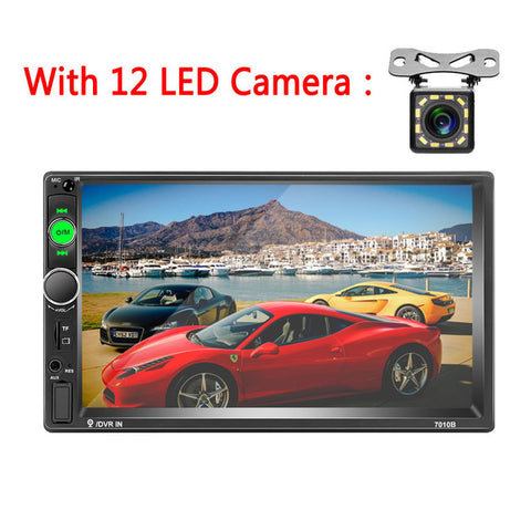 AMPrime 2din Car Radio 7" HD Player MP5 Touch Screen Digital Display Bluetooth Multimedia Autoradio Mirror Link FM Media Stereo