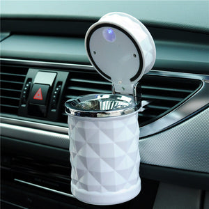 Car Accessories  Car Styling Mini Portable LED Light Car Ashtray Universal Cigarette Cylinder Holder Car Ashtray