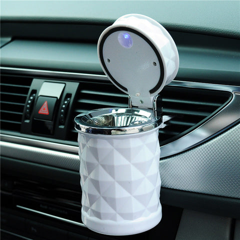 Car Accessories  Car Styling Mini Portable LED Light Car Ashtray Universal Cigarette Cylinder Holder Car Ashtray