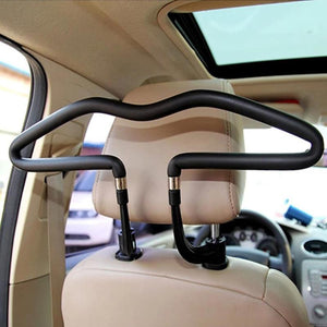 VODOOL PU Stainless Steel Metal Auto Car Seat Headrest Clothes Hanger Coat Jacket Suit Holder Rack Car Interior Accessories Clip