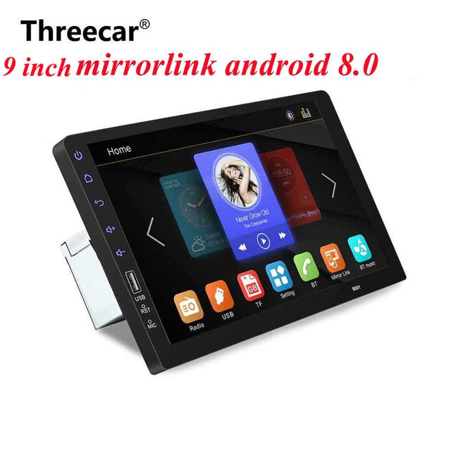9" Touch Mirrorlink iphone Auto audio Player Bluetooth USB Rear View Camera car radio MP5 Player One Din Autoradio No Android