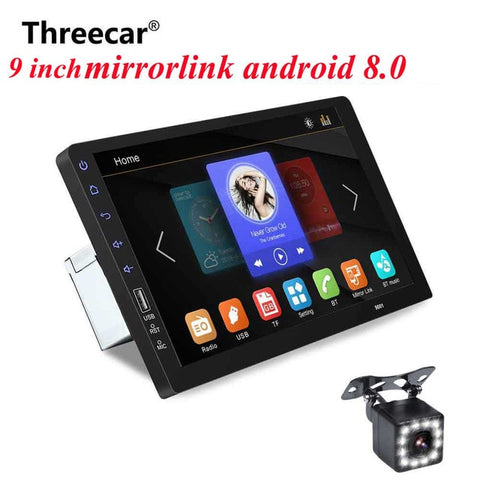9" Touch Mirrorlink iphone Auto audio Player Bluetooth USB Rear View Camera car radio MP5 Player One Din Autoradio No Android