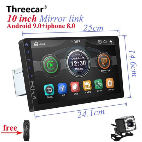 9" Touch Mirrorlink iphone Auto audio Player Bluetooth USB Rear View Camera car radio MP5 Player One Din Autoradio No Android