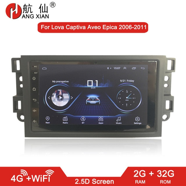 HANGXIAN 2 din Android 9.1 car radio for Chevrolet Lova Captiva Gentra Aveo Epica 2006-2011 car dvd player car accessaries