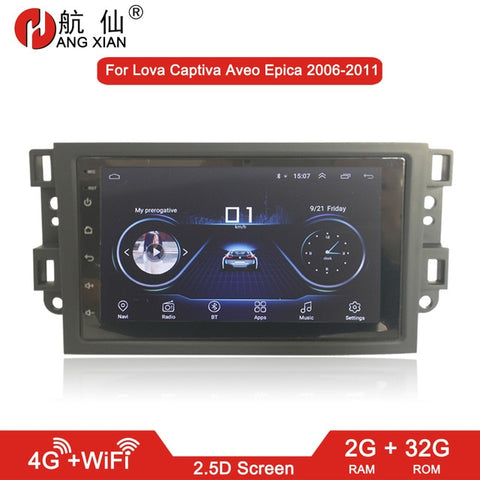 HANGXIAN 2 din Android 9.1 car radio for Chevrolet Lova Captiva Gentra Aveo Epica 2006-2011 car dvd player car accessaries