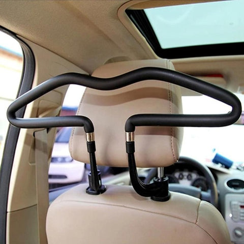 VODOOL PU Stainless Steel Metal Auto Car Seat Headrest Clothes Hanger Coat Jacket Suit Holder Rack Car Interior Accessories Clip