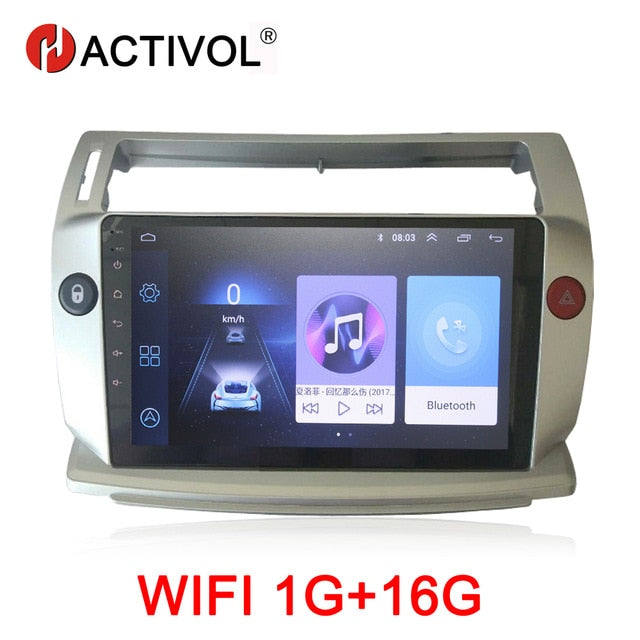 HACTIVOL 2G+32G Android 9.1 Car Radio for Citroen C4 C-Triomphe C-Quatre 2004-2009 car dvd player car accessory 4G multimedia