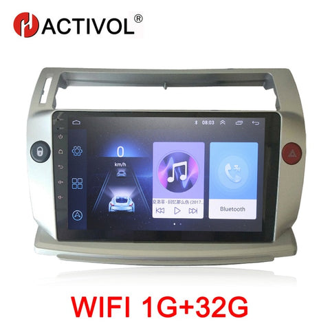 HACTIVOL 2G+32G Android 9.1 Car Radio for Citroen C4 C-Triomphe C-Quatre 2004-2009 car dvd player car accessory 4G multimedia