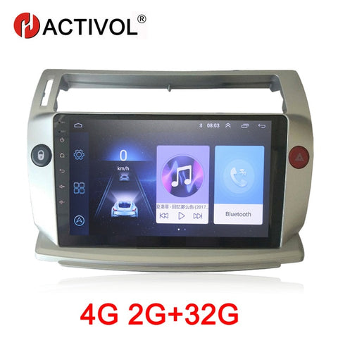 HACTIVOL 2G+32G Android 9.1 Car Radio for Citroen C4 C-Triomphe C-Quatre 2004-2009 car dvd player car accessory 4G multimedia