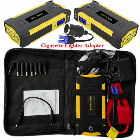 GKFLY Car Jump Starter Power Bank 600A Portable Car Battery Booster Charger 12V Starting Device Petrol Diesel Car Starter Buster