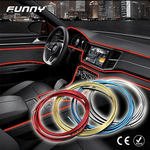 5M Car Style Interior Trim With Decorative Molding Fascia Dashboard Door Edge Universal Car accessories Car Interior Accessories