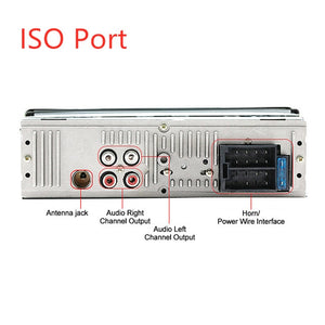 TOSPRA Car Multimedia Player Bluetooth Autoradio MP3 Music Player Car Stereo Radio FM Aux Input Receiver USB   12V In-dash 1 din