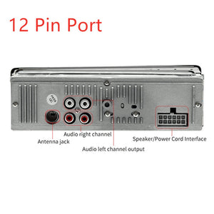 TOSPRA Car Multimedia Player Bluetooth Autoradio MP3 Music Player Car Stereo Radio FM Aux Input Receiver USB   12V In-dash 1 din