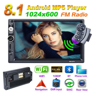 7 Inch Android 8.1 2 Din Car Radio Multimedia Video Player Universal Auto Stereo GPS Navigation Car Mp5 GPS Player