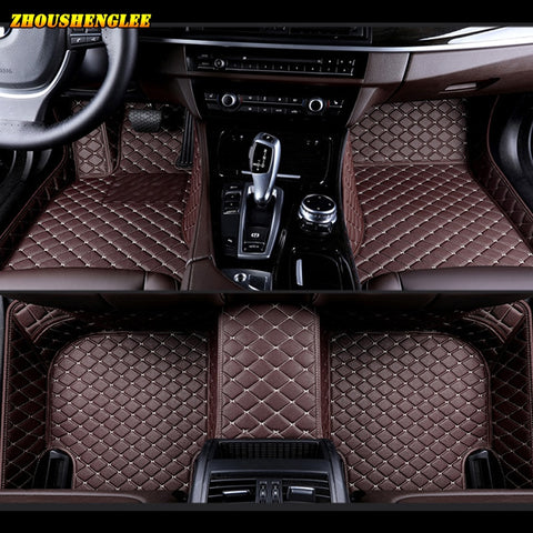 Custom car floor mats for Volkswagen All Models vw passat polo golf tiguan jetta touran touareg EOS car styling auto floor mats