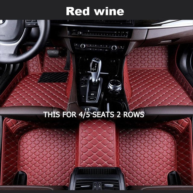 Custom car floor mats for Volkswagen All Models vw passat polo golf tiguan jetta touran touareg EOS car styling auto floor mats