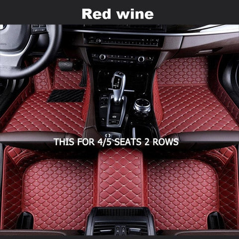 Custom car floor mats for Volkswagen All Models vw passat polo golf tiguan jetta touran touareg EOS car styling auto floor mats