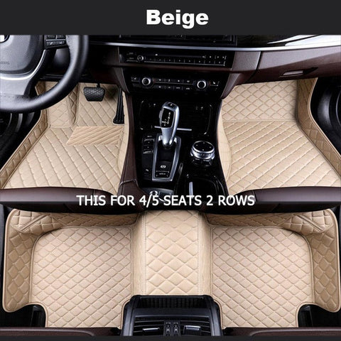 Custom car floor mats for Volkswagen All Models vw passat polo golf tiguan jetta touran touareg EOS car styling auto floor mats