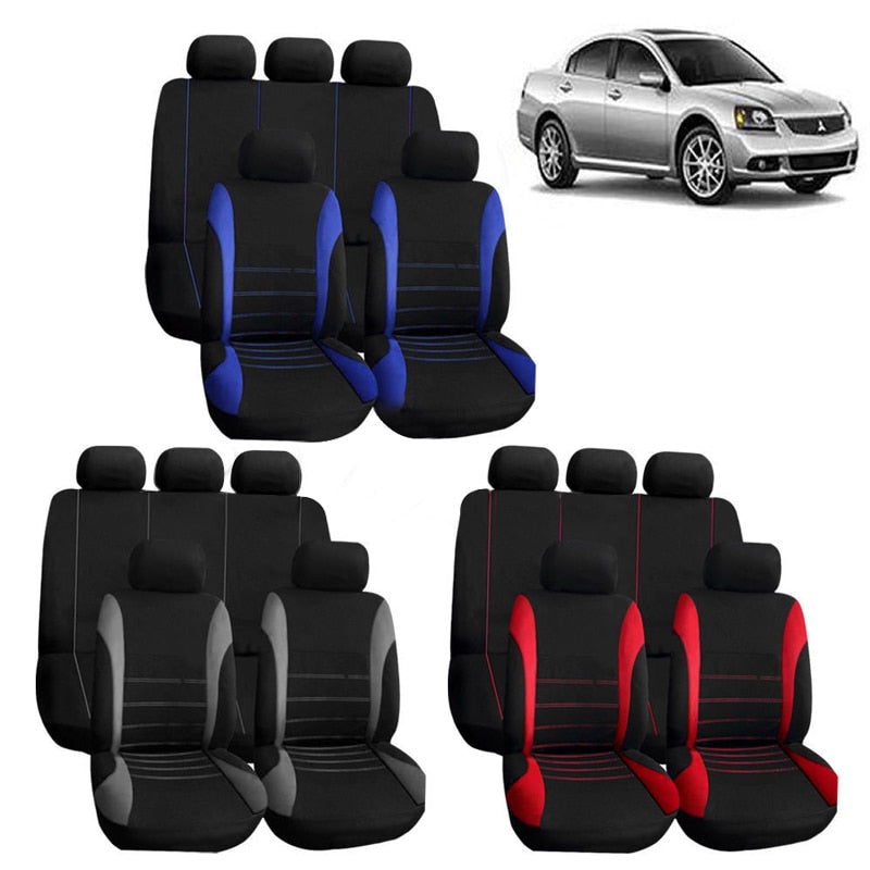 9pcs/Set Universal Car Seat Cover Auto SUV  Interior Accessories Seat Cover Protectors Full  Set Front Rear Back