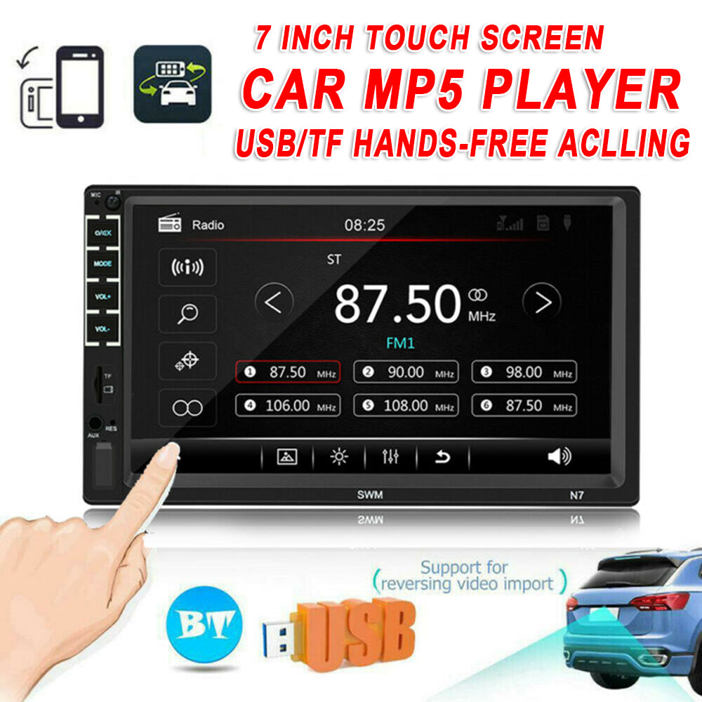 7 Inch Car 2 DIN Multimedia MP5 Player 12V Radio GPS Bluetooth Audio Stereo Auto Dual DIN Intelligent System Player Mirror Link