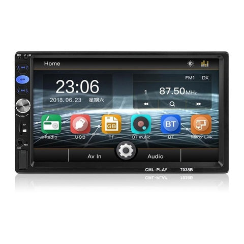7038B 2Din 7inch Car Stereo MP5 Player FM Radio Bluetooth Head Unit with Remote Control Car Intelligent System