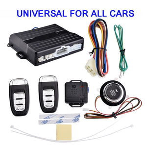 12V PKE Passive Keyless Entry Engine Start Intelligent Anti-theft Alarm System Push Button Remote Starter Engine Start/ Stop