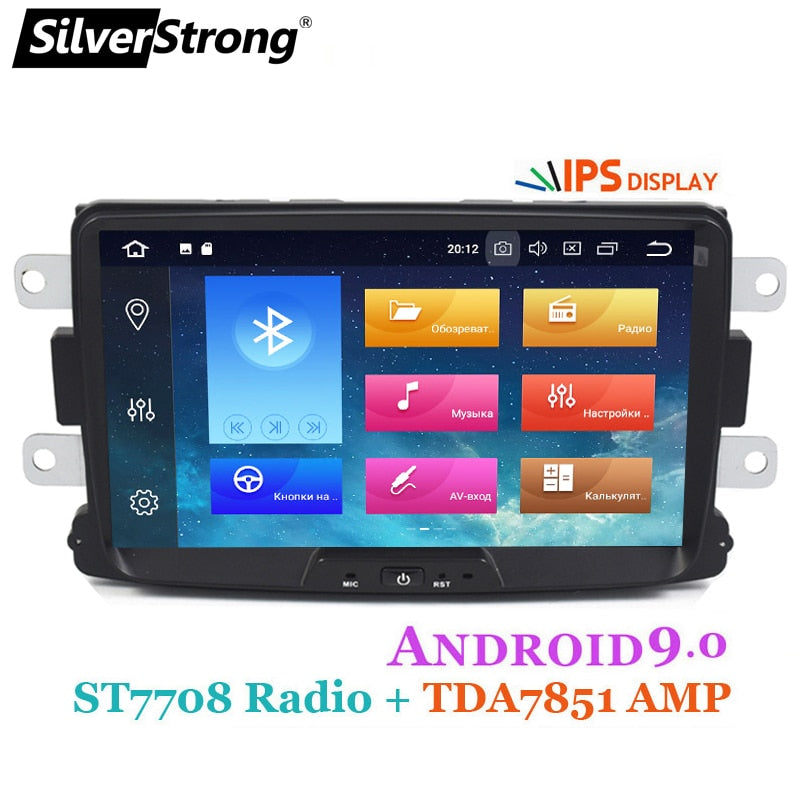 SilverStrong Car Multimedia player Android 9 Automotivo radio For Dacia Sandero Duster Renault Captur Lada Xray 2 Logan