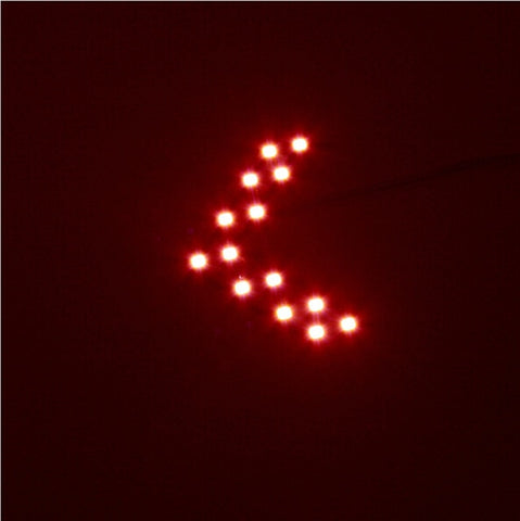 TOSPRA 2 Pcs 14 SMD LED Arrow Panel Car Rearview Mirro Indicator Turn Signal Light Car LED Rearview Mirror Light Car Accessories