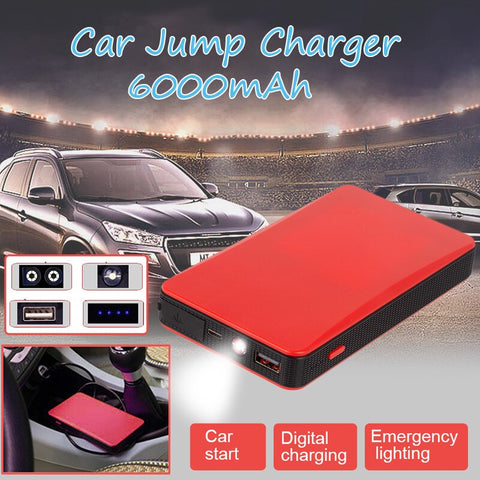 Muti-fuction New Mini Portable 12V Car Battery Jump Starter Auto Jumper Engine Power Bank Starting Up To 2.0L Car Start