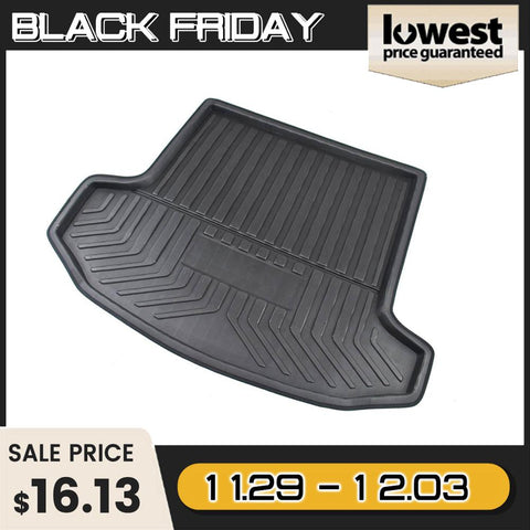 For SKODA Kodiaq 5/7 Seat Seater 2017 2018 2019 Car Cargo Liner Boot Tray Rear Trunk Cover Matt Mat Floor Carpet Kick Pad