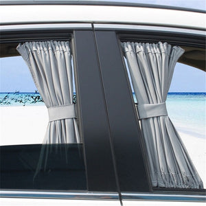 2pcs/Set Universal Car Side Window Sunshade Curtains Auto Windows Curtain Sun Visor Blinds Cover Car-Styling S,L Size