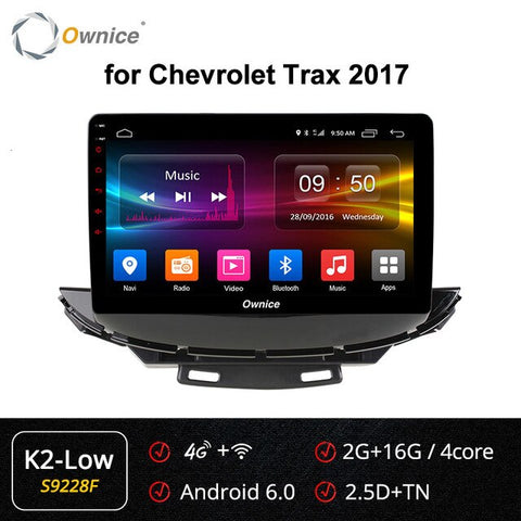 Ownice K6 K5 K3 Vehicle Android 9.0 System Intelligent Car Audio Dvd Player For Chevrolet Trax 2017 Multimedia Carplay Stereo