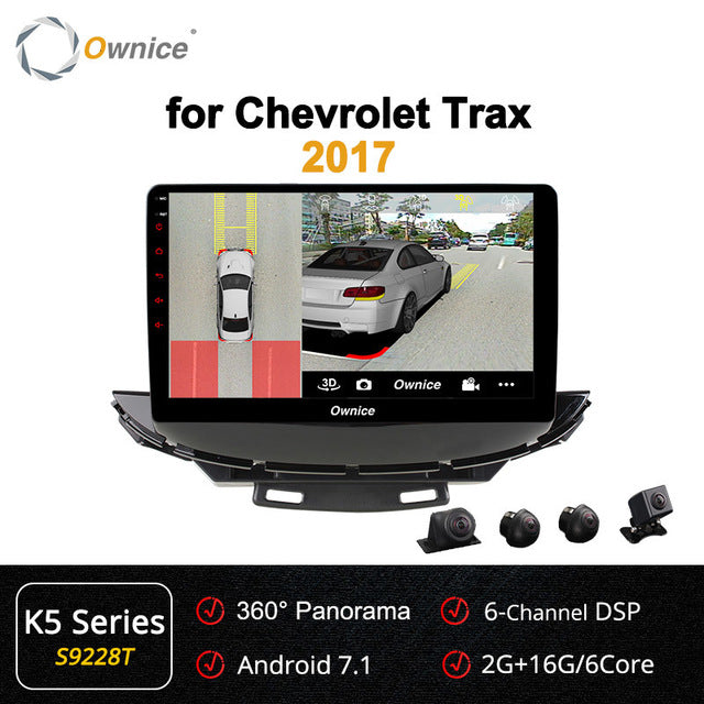 Ownice K6 K5 K3 Vehicle Android 9.0 System Intelligent Car Audio Dvd Player For Chevrolet Trax 2017 Multimedia Carplay Stereo