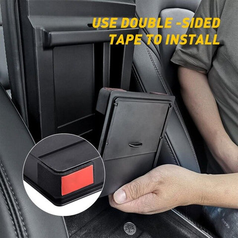 For Tesla model 3 Storage Organizer Container Car Armrest Box Transparent Hidden Holder Box Interior Car accessories 2017- 2019