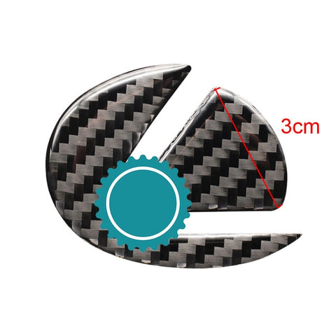 pcmos Carbon Fiber Style Steering Wheel Logo Cover Fits For Lexus NX200 200t 300h 2015-2016-2017-2018 Interior Accessories New