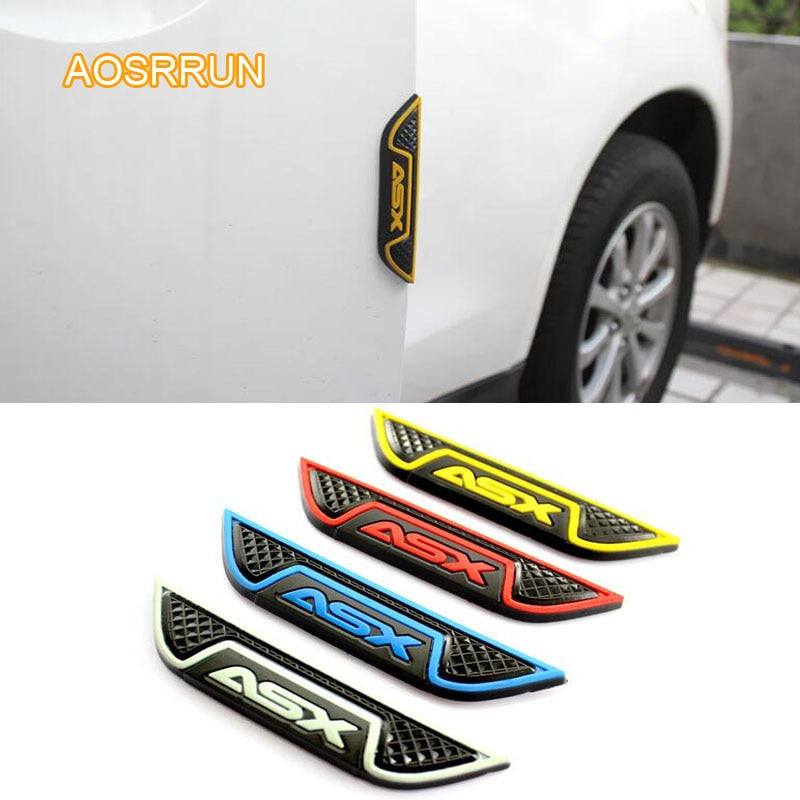 AOSRRUN Silica gel door edge anti-collision rubber door anti-collision bar Car accessories COVER for Mitsubishi ASX 2018