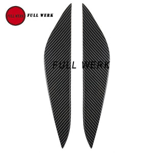 1 Pair ABS Car Headlight Light Eyebrow Sticker Decoration Cover Plate Strip for Tesla Model 3 Lamp Eyebrow Exterior Accessories