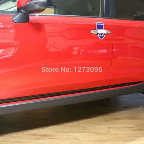 For Subaru XV 2018 2019 ABS Chrome Side Door Body Molding Trim Strip Protector Guard Sticker Exterior Car Styling Accessories