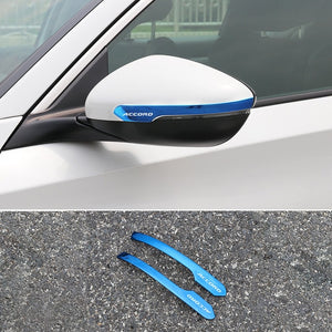 Stainless Steel Car Rearview Mirrors Cover Trim Strip Sticker For Honda Accord 10th 2018 2019 2020 Exterior Accessories