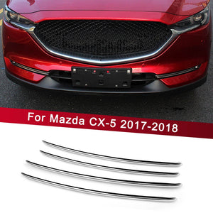 Car Front Fog Light Trim Strips decoration Cover For Mazda CX-5 CX5 CX 5 2017 2018 Accessories Exterior Chromium Styling