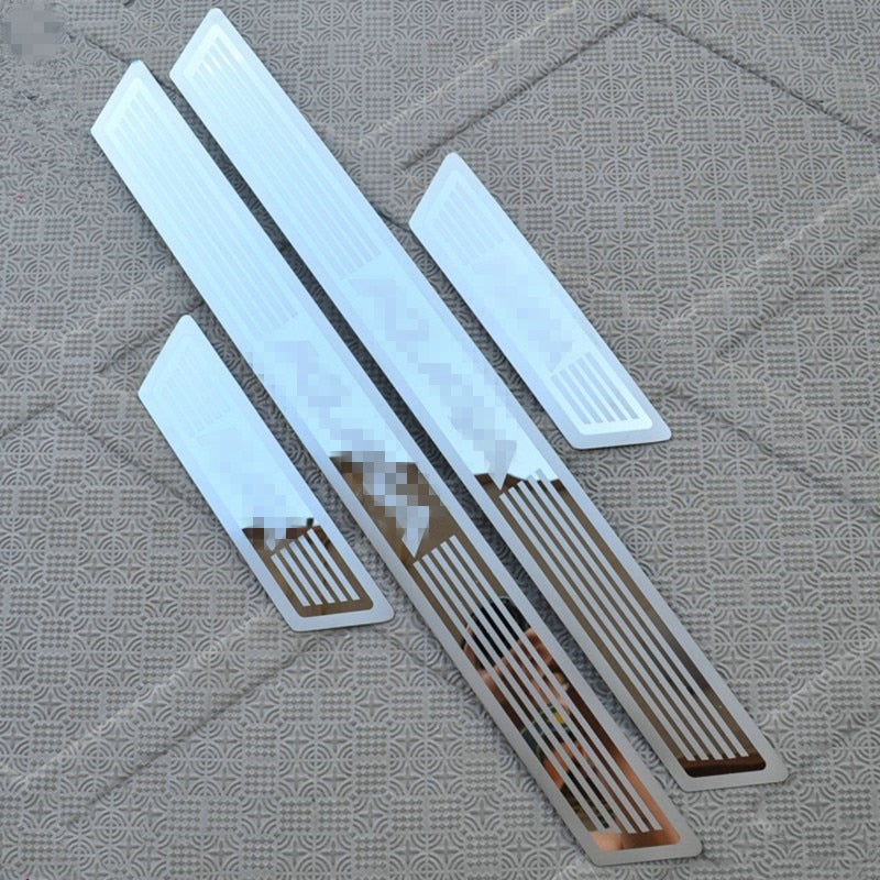 For Ford KUGA 2013 2014 2015 2016 Auto Door Sill Scuff Plate Guard Stickers Welcome Pedal Exterior Trims Car Styling Accessories
