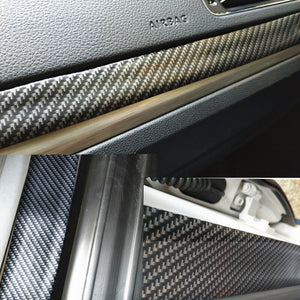 Car Stickers 5D Carbon Fiber Rubber Styling Door Sill Protector Goods Cars Bumper Strip Protectors Exterior Accessories