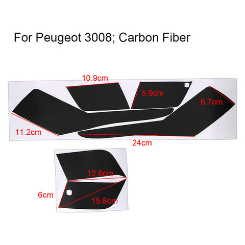 LEEPEE 1 Set Honeycomb Taillight Sticker Film Modified Car sticker For Peugeot 3008 4008 5008 Exterior Accessories