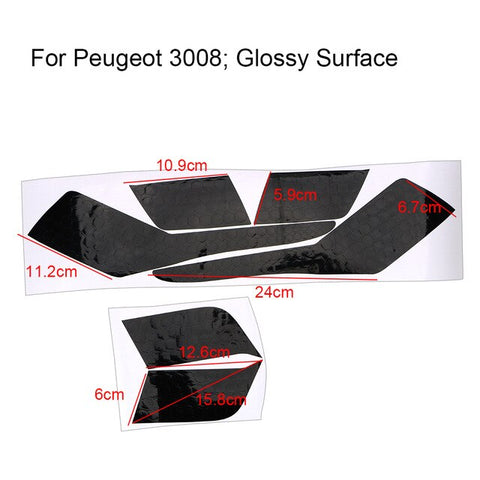 LEEPEE 1 Set Honeycomb Taillight Sticker Film Modified Car sticker For Peugeot 3008 4008 5008 Exterior Accessories