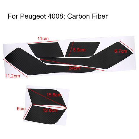 LEEPEE 1 Set Honeycomb Taillight Sticker Film Modified Car sticker For Peugeot 3008 4008 5008 Exterior Accessories