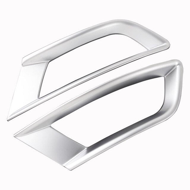 2PCS For Jaguar F-Pace f pace X761 2016 2017 2018 2019 Car Rear Fog Lamp Light Cover Trim Decoration Frame Exterior Accessories