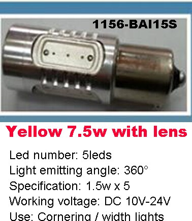 1pcs High Power 5W 7.5W 11W LED Car Cornering / Back-up / Width / Frog / Door / Braking / Rear Tail Lamp Light DC 10V ~ 24V
