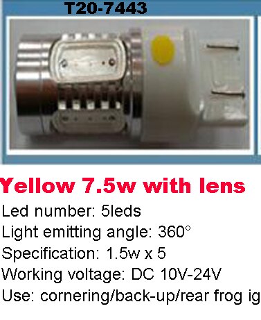 1pcs High Power 5W 7.5W 11W LED Car Cornering / Back-up / Width / Frog / Door / Braking / Rear Tail Lamp Light DC 10V ~ 24V